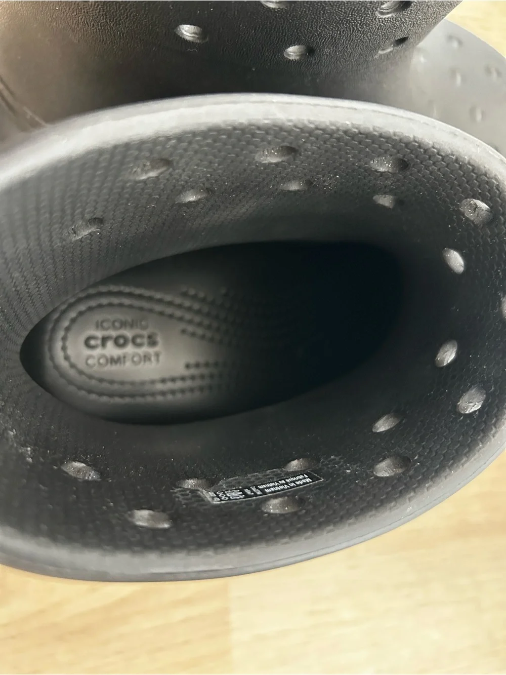 CROCS Black Unisex Crush Platform Waterproof Rain Boots